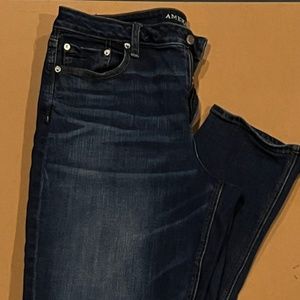 Dark Wash American Eagle High Waist Jean Womens 16